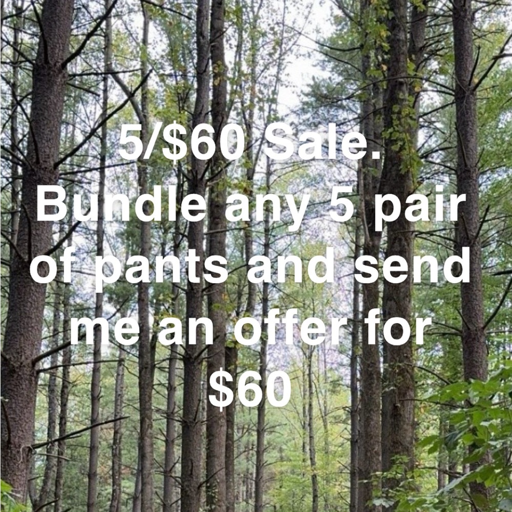 5/$60 Pants Sale